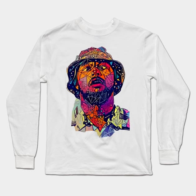 Abstract Schoolboy Q Long Sleeve T-Shirt by stilldan97